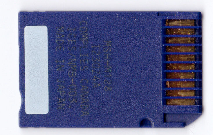 Memory Stick Duo rear