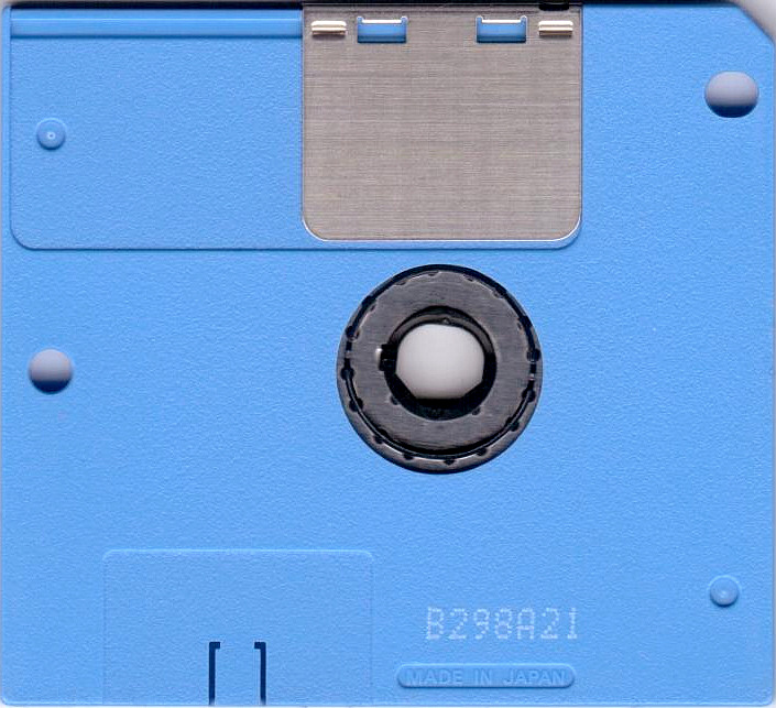 Casio Video Floppy Disk R&uuml;ckseite